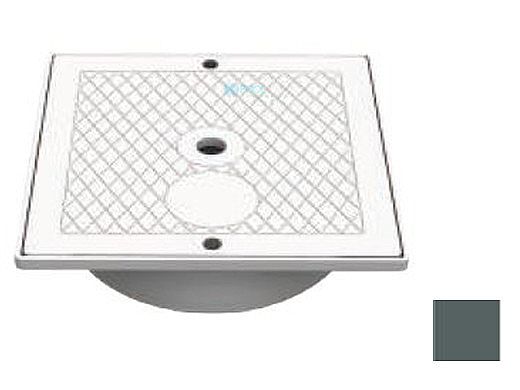AquaStar Square Skimmer Lid and Collar | Dark Gray | SK64105