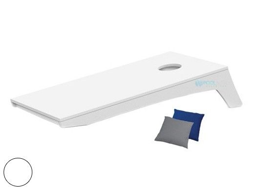 Ledge Lounger Outdoor Games Collection Cornhole Set | White Boards with Beanbags in Custom Color Choice | LL-GM-CH-WH