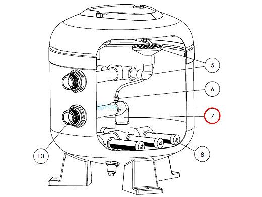Hayward Collector Manifold Assembly (HCF362T) | HCXFCMA1003