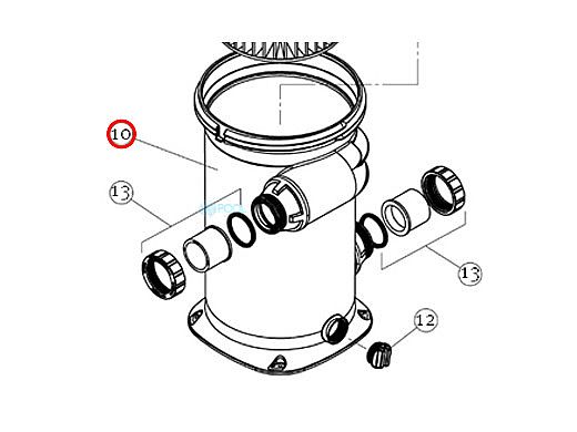 Hayward Filter Body Assembly | CXFBA1001