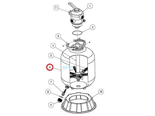 Pentair Tank with Drain | Black | 145369