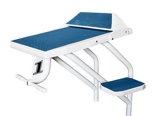 SR Smith Velocity Dual Post Long Reach Starting Platform with Sand Tread and Track Start | VELOLR-DP-TS-SA