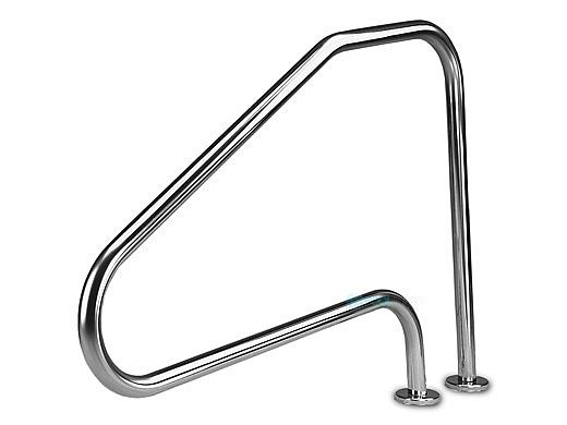 Inter-Fab Deck Top Mounted D4D 4 Bend Stair Rail | 1.90"? x .049"? Thickness 316L Marine Grade Stainless Steel | D4D049-MG