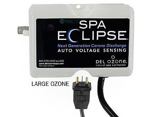 DEL Ozone Spa Eclipse Spa Ozonator | up to 1,000 Gallons | Large Ozone Plug | 100V/250V | ECS-1RPOZ-U