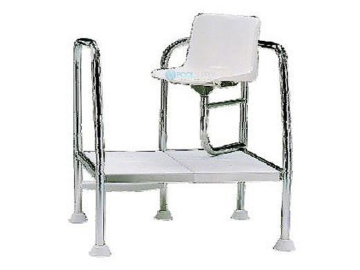 Fluidra USA Life Guard Short Chair Height 3' | Stainless Steel | 15673