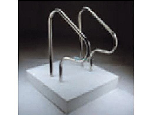 Fluidra USA 60" 3-Bend Hand Rail | 1.7" O.D. x .49 | Stainless Steel | 07652