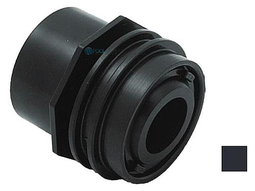 AquaStar 2" Flush-Mount Return Fitting with Water Stop Eyeball and Nut  | Black | 3302