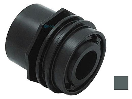 AquaStar 2" Flush-Mount Return Fitting with Water Stop Eyeball and Nut | Dark Gray | 3305
