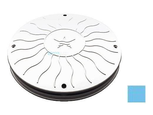 AquaStar 10" Round Debris Catcher Suction Outlet Cover and Mud Frame (VGB Series) | Blue | 10LT104