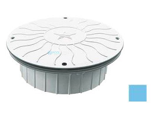 AquaStar 10" Round Debris Catcher Suction Outlet Cover with Double Deep Mud Frame | Sump for Optional Secondary Drain (VGB Series) | Blue | 10LT104A