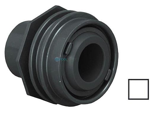 AquaStar Flus-Mount Return Fitting | with Water Stop Eyeball and Nut Aim Flow | with 3/4" Orifice | White | 301B