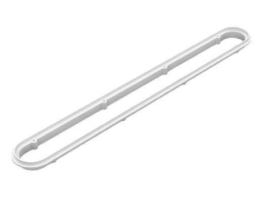 AquaStar 32" Channel Drain Frame Only with Screws and Dog Bones | Light Gray | 32CDFR103 32CDFRK103