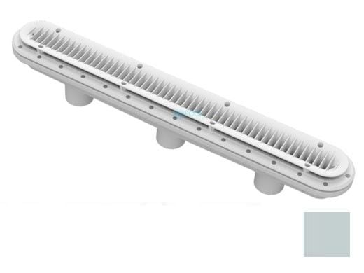 AquaStar 32" Debris Catcher Channel Drain Suction Outlet Covers and Sumps for Vinyl/Fiberglass | Light Gray | 32CDLTV103