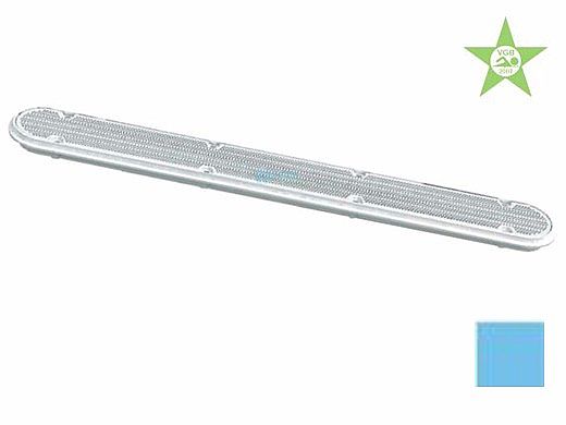 AquaStar 32" Channel Drain Pinhole Anti-Entrapment Suction Outlet Cover with Mud Frame | Blue | 32CDPHFR104
