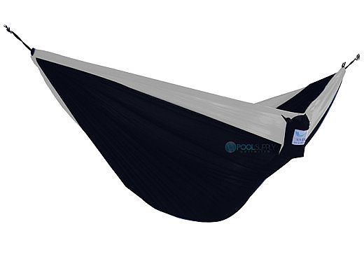 Vivere Double Parachute Hammock | Black-Grey | PAR250