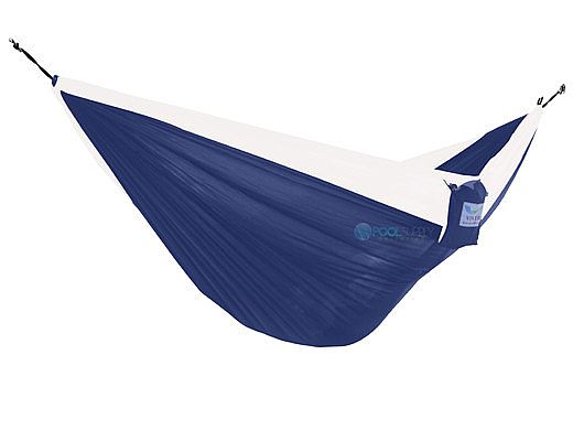 Vivere Double Parachute Hammock | Navy-White | PAR29