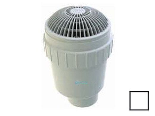 AquaStar 8" Round MoFlow Suction Outlet Cover with 4" Socket Deep PVC Sump | White | 8MF101D