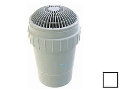 AquaStar 8" Round MoFlow Suction Outlet Cover with 6" Socket Deep PVC Sump | White | 8MF101F
