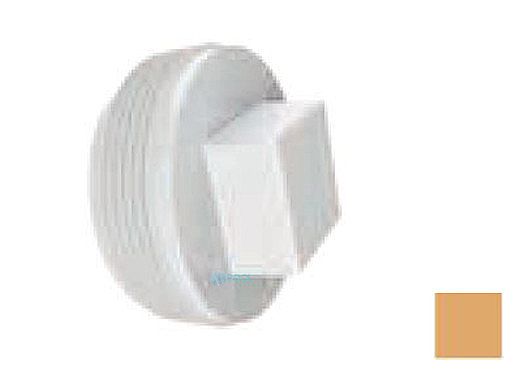 AquaStar 2" Tapered Pipe Thread Plug | Tan | 8SBP108