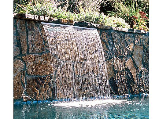 Jandy Sheer Descent Series Rain 6' Waterfall with 12" Descent Lip Clear | 1406CSR