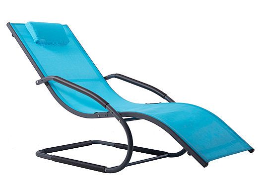 Vivere Wave Lounger | Ocean Blue | WAVELNG1-OB