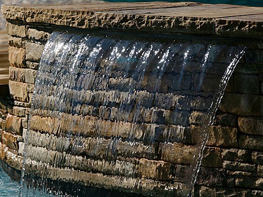 Hayward Sheer 500 Waterfall 2' x 6" Lip Clear | Rear Feed | WFS524R6