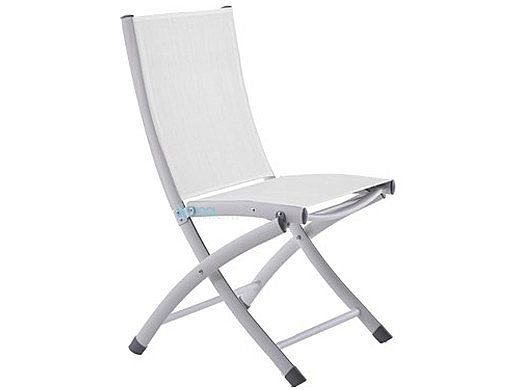 Vivere Bachelor Folding Sling Chair | White 2 Pack | BACC-WH
