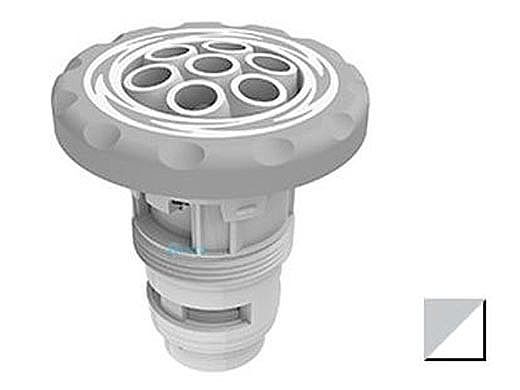 AquaStar AquaThunder Massage Jet Barrel with Light Gray WAVE Logo and White Rubber Overmold | ATGB50301A-7