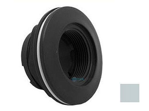 AquaStar Large Wall Fitting with 1 1/2" FPT with Vinyl Gasket and Lock Nut | Light Gray | ES1022V03