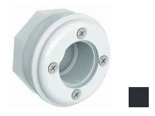 AquaStar 4 Screw Vinyl Fitting with 1 1/2" Socket | Black | ES1408SL02