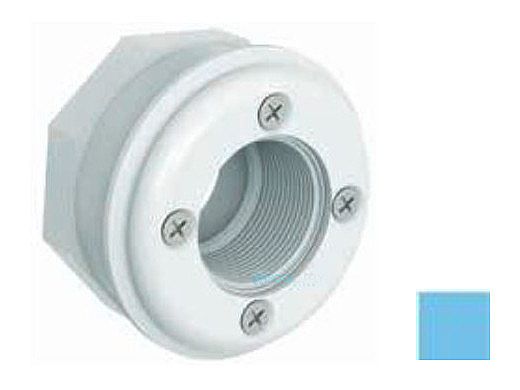 AquaStar 4 Screw Vinyl Fitting with 1 1/2" Socket | Blue | ES1408SL04