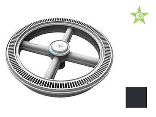 AquaStar 20" Full Circle Drain Cover | Black | FC09102