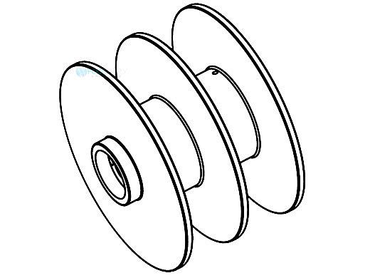 Coverstar Rope Reel with Opening for Shifting Gears | M0313