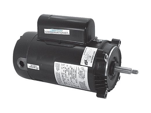 A.O. Smith Threaded Shaft Pool Motor 1HP | 230V 56J Frame | Two Speed Full-Rated | STS1102RV1