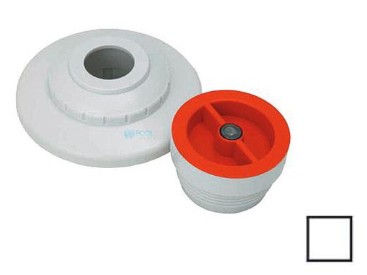 AquaStar 1/2" Extender with 3 pc Decorative Cover and Plaster Cap with Slotted Orifice | White | MP101D