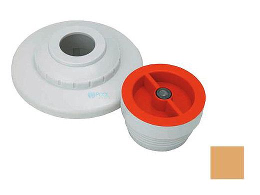 AquaStar 1/2" Extender with 3 pc Decorative Cover and Plaster Cap with Slotted Orifice | Tan | MP108D