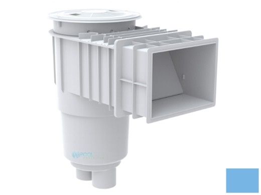 AquaStar Flow Star Standard Skimmer with Flush Face 4" Extension, Float Assembly, Basket, Lid and Collar | Blue | SKR14104