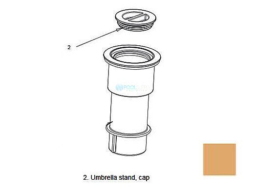 AquaStar Center Cap and Sleeve | Tan | SMUSC108