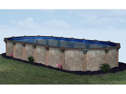 Laguna 16' x 24' Oval Above Ground Pool | Basic Package 52" Wall | 168068