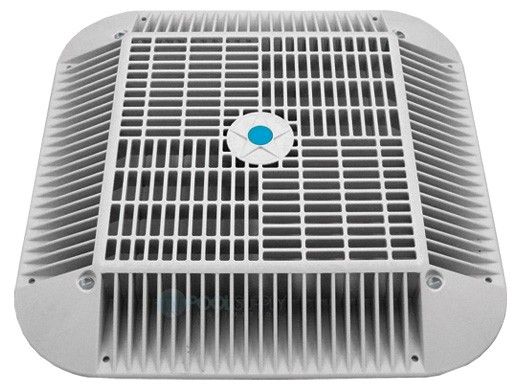 AquaStar 16" Square Anti-Entrapment Suction Outlet Cover with 12" PVC Sump, Deep Frame for Optional Secondary Drain and 4" Horizontal T with 4"x3" Reducer Bushings | Tan | 1216BFB108B