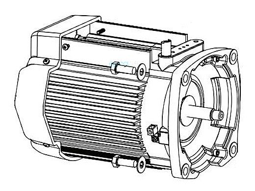 Pentair TEFC Motor W/O Drive | Almond | 353134S