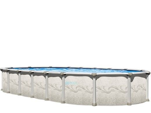 Magnus Hybrid 18' x 33' Oval 54" Aluminum Above Ground Pool Sub-Assembly | Includes Wide-Mouth Skimmer | PMAGDOR-YE183354RSRSRSB11-WA