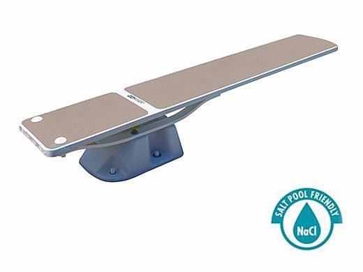 SR Smith Salt Pool Jump System with TrueTread Board Complete | 8' White with Tan Top Tread | 68-207-5782T