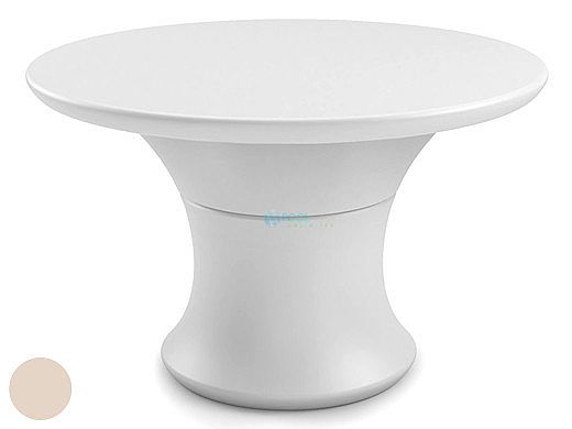 Ledge Lounger Affinity Collection 48" Round Outdoor Dining Table | Cloud | LL-AF-DT-48RD-CL
