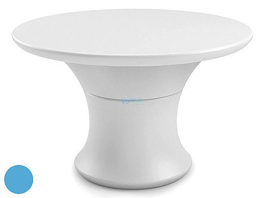 Ledge Lounger Affinity Collection 48" Round Outdoor Dining Table | Light Blue | LL-AF-DT-48RD-LB