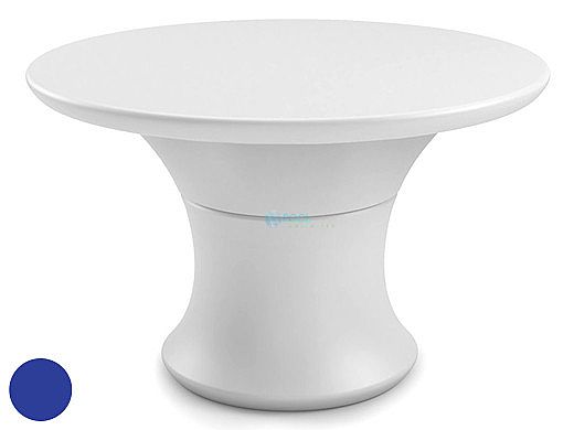 Ledge Lounger Affinity Collection 60" Round Outdoor Dining Table | Dark Blue | LL-AF-DT-60RD-DB