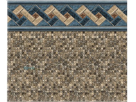 18' Round Tan Mosaic 52" EZ-Bead Liner | Standard Gauge | LA5RB1800TM2TMX