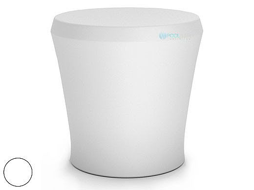 Ledge Lounger Affinity Collection Outdoor Side Table | White | LL-AF-ST-W