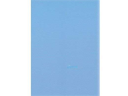 Solid Blue 34' x 18' Oval 15 Mil Thickness Overlap Liner | Flat Bottom | 48" and 52" Wall Height | 3000 Series - Standard Duty (SD) | 5-3418-721