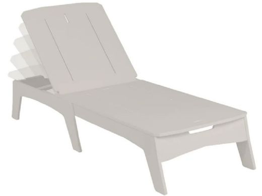 Ledge Lounger Mainstay Collection Chaise | Cloud with White Cushion | LL-MS-C-CD 12110-41-301